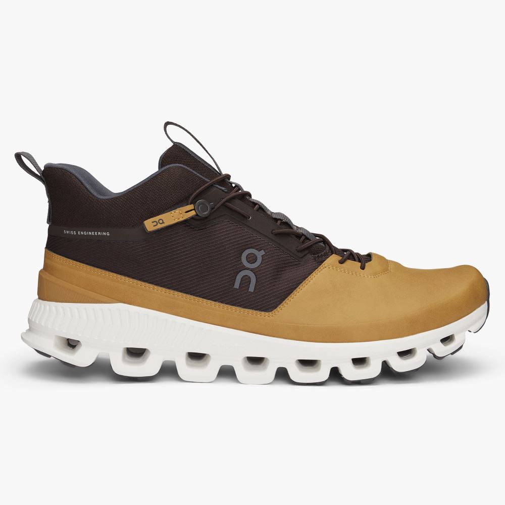 On Running Cloud Hi Miesten Tennarit Keltainen Ruskea | GVE1073HU