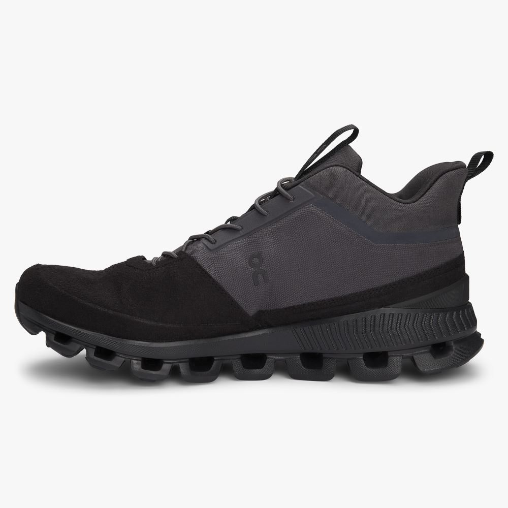 On Running Cloud Hi Miesten Tennarit Mustat Harmaat | LVL8621SM