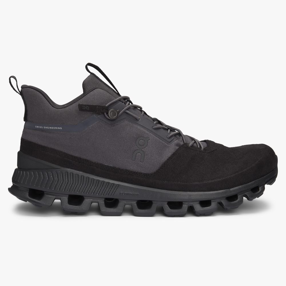 On Running Cloud Hi Miesten Tennarit Mustat Harmaat | LVL8621SM