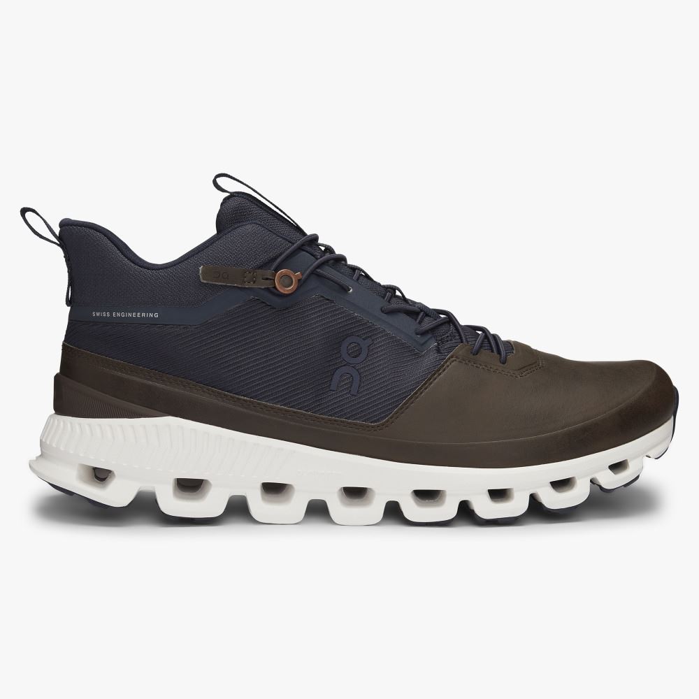 On Running Cloud Hi Miesten Tennarit Ruskea Laivastonsininen | PKK7319BP