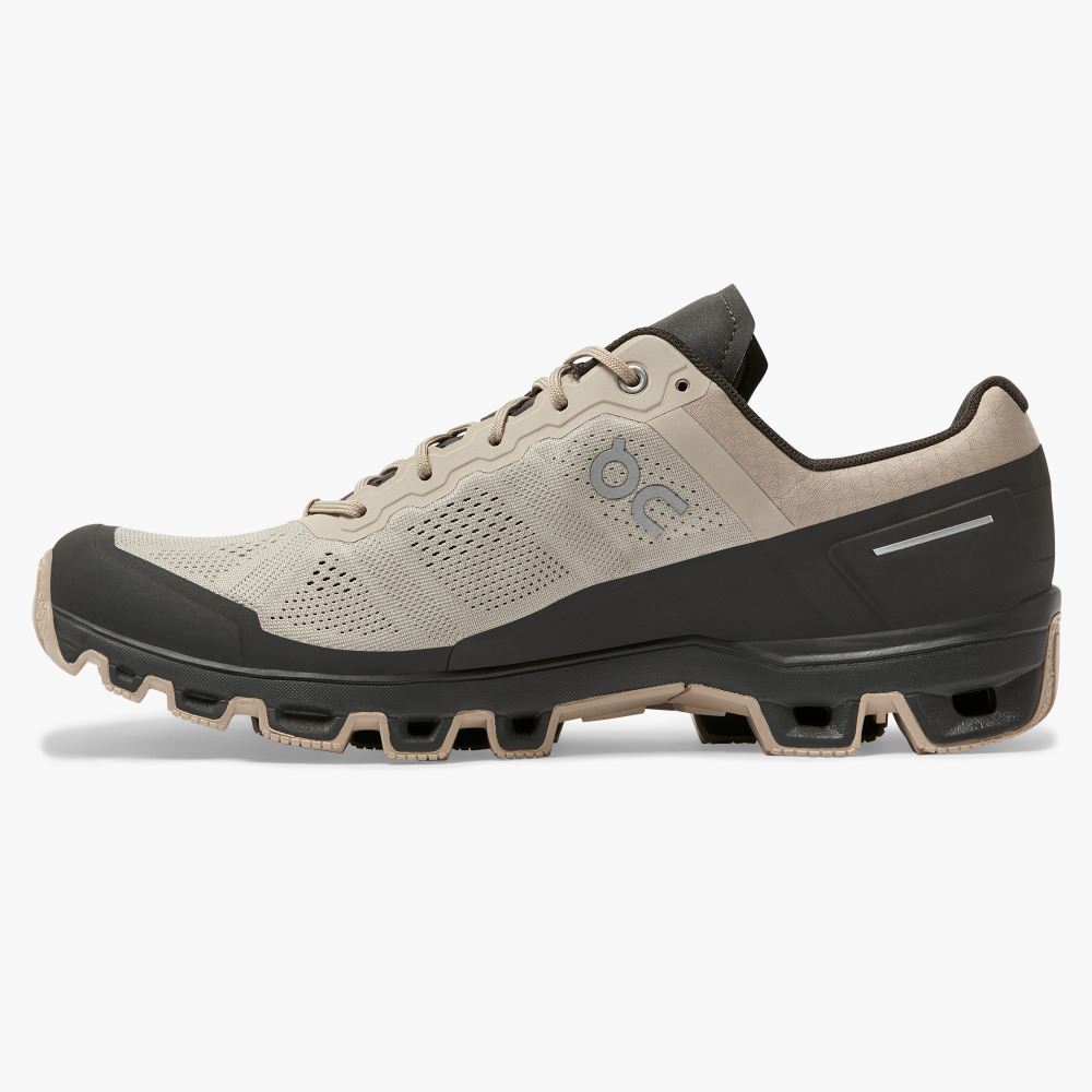On Running Cloudventure Miesten Maastojuoksukengät Khaki Mustat | GRR4069SG