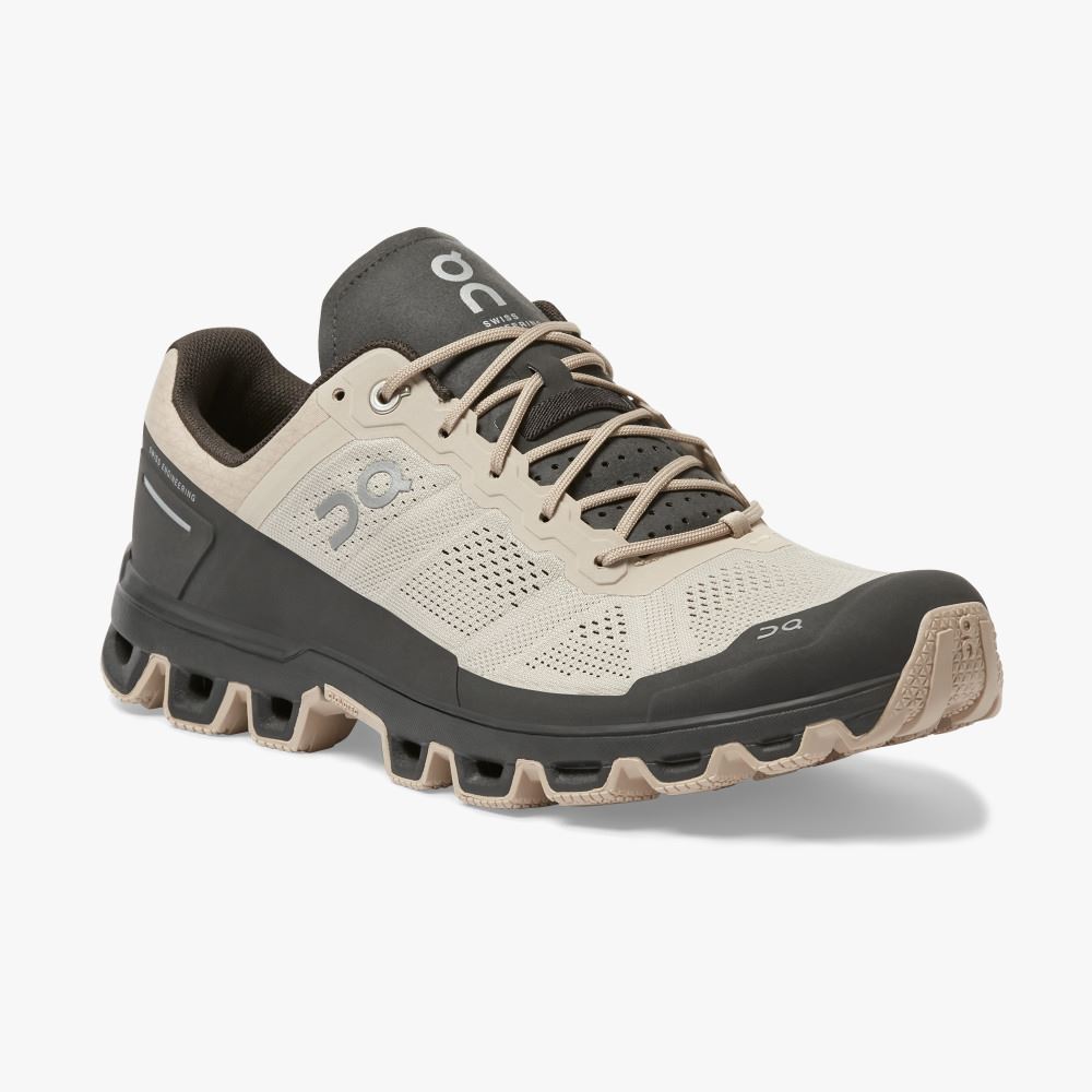 On Running Cloudventure Miesten Maastojuoksukengät Khaki Mustat | GRR4069SG