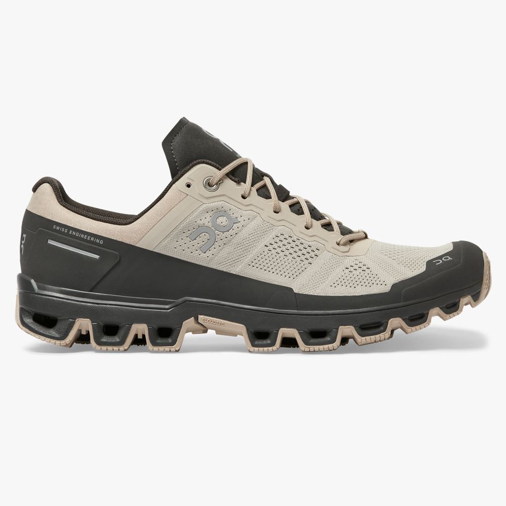 On Running Cloudventure Miesten Maastojuoksukengät Khaki Mustat | GRR4069SG